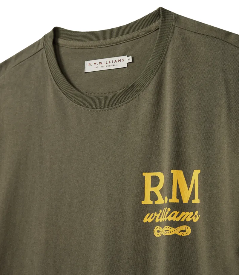 RM Williams Mark of Quality Tee Olive-3